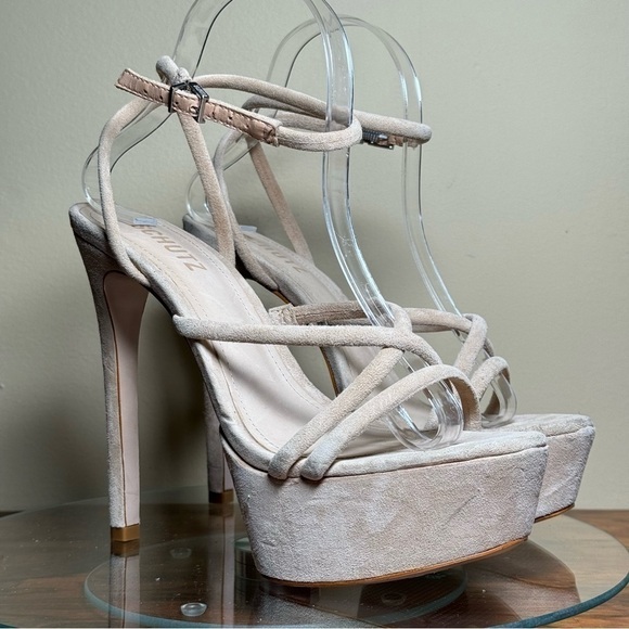 SCHUTZ Tan Platform Heels - Picture 7 of 16